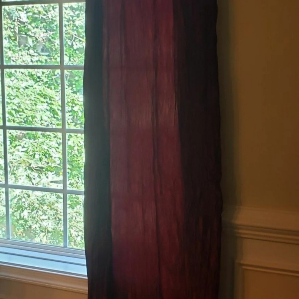 NEW PAIR of Super Crushed Taffeta Curtain Panels